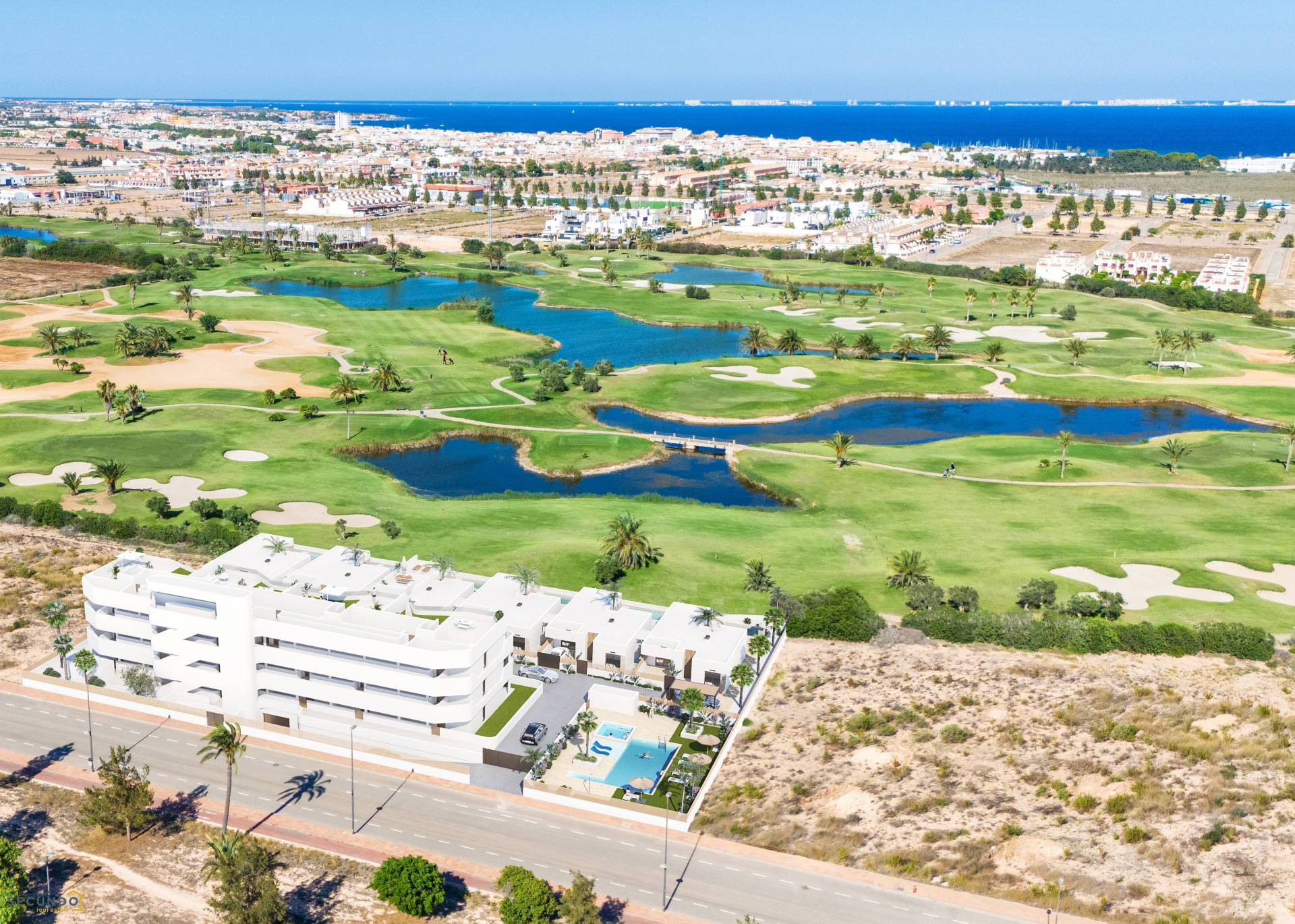 DERNIERE UNITE ! Los Alcazares: beaux appartements 2 chambres dans un golf prestigieux
