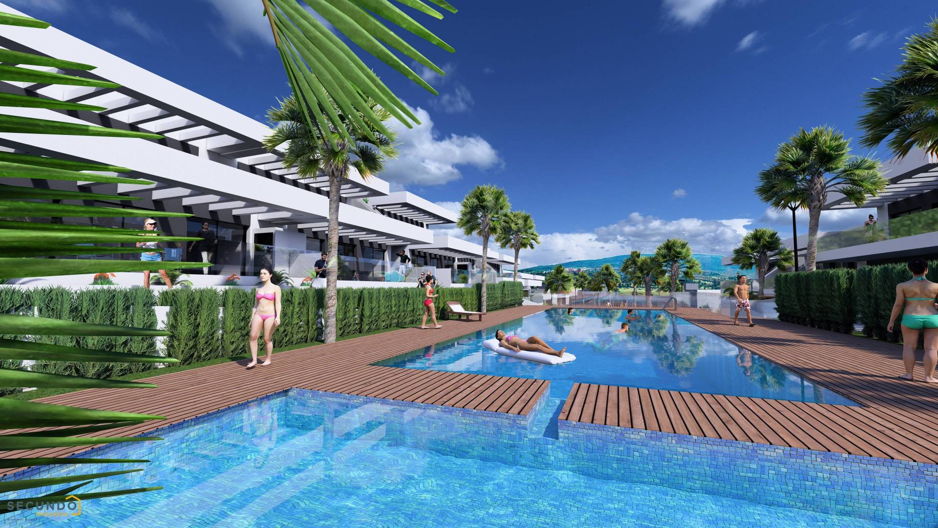 LAST UNITS! Algorfa: superb 2 bedroom apartments on the golf course, fully furnished and equipped!