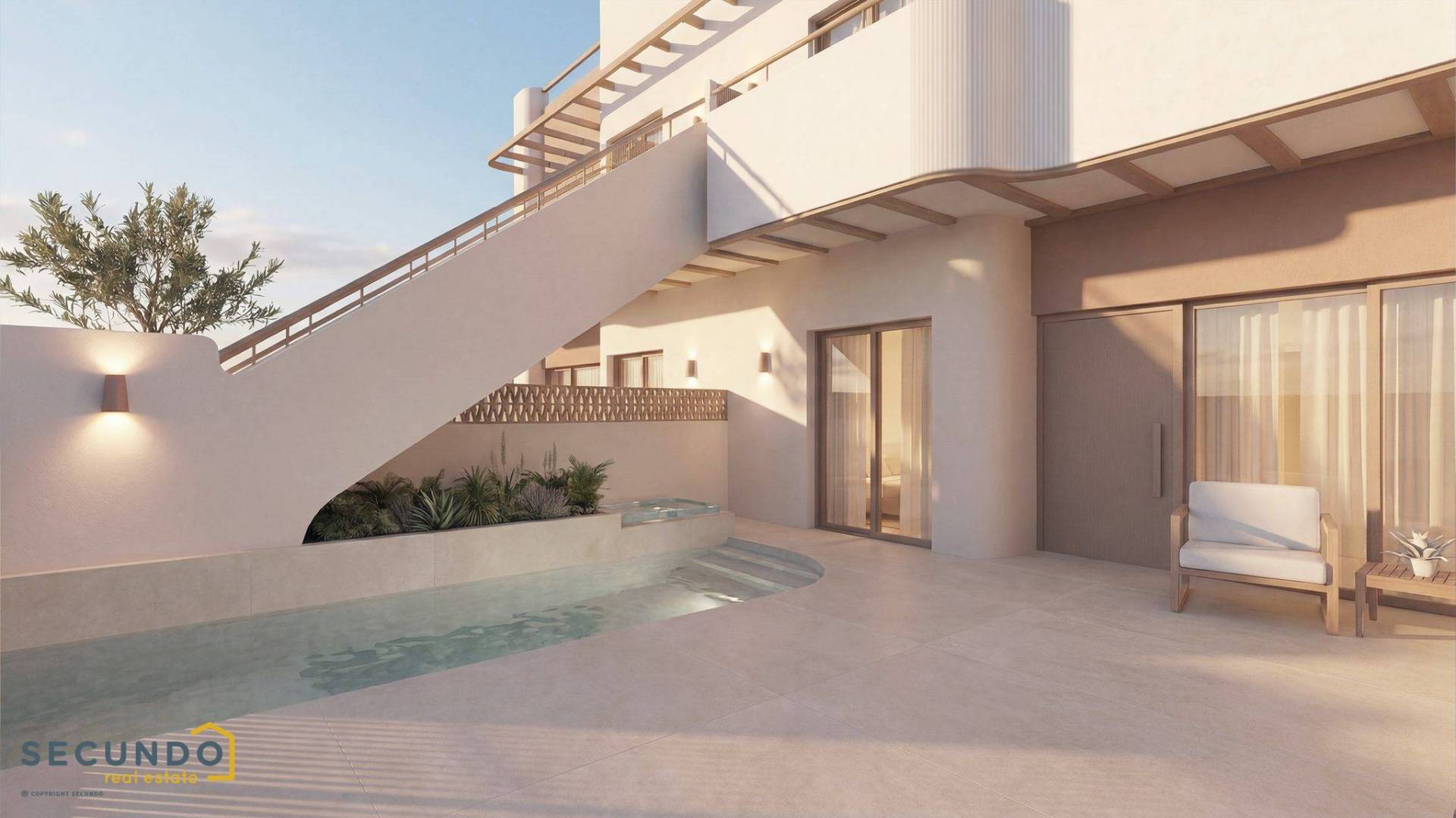 Pilar de la Horadada : appartements 2 chambres avec piscine privée