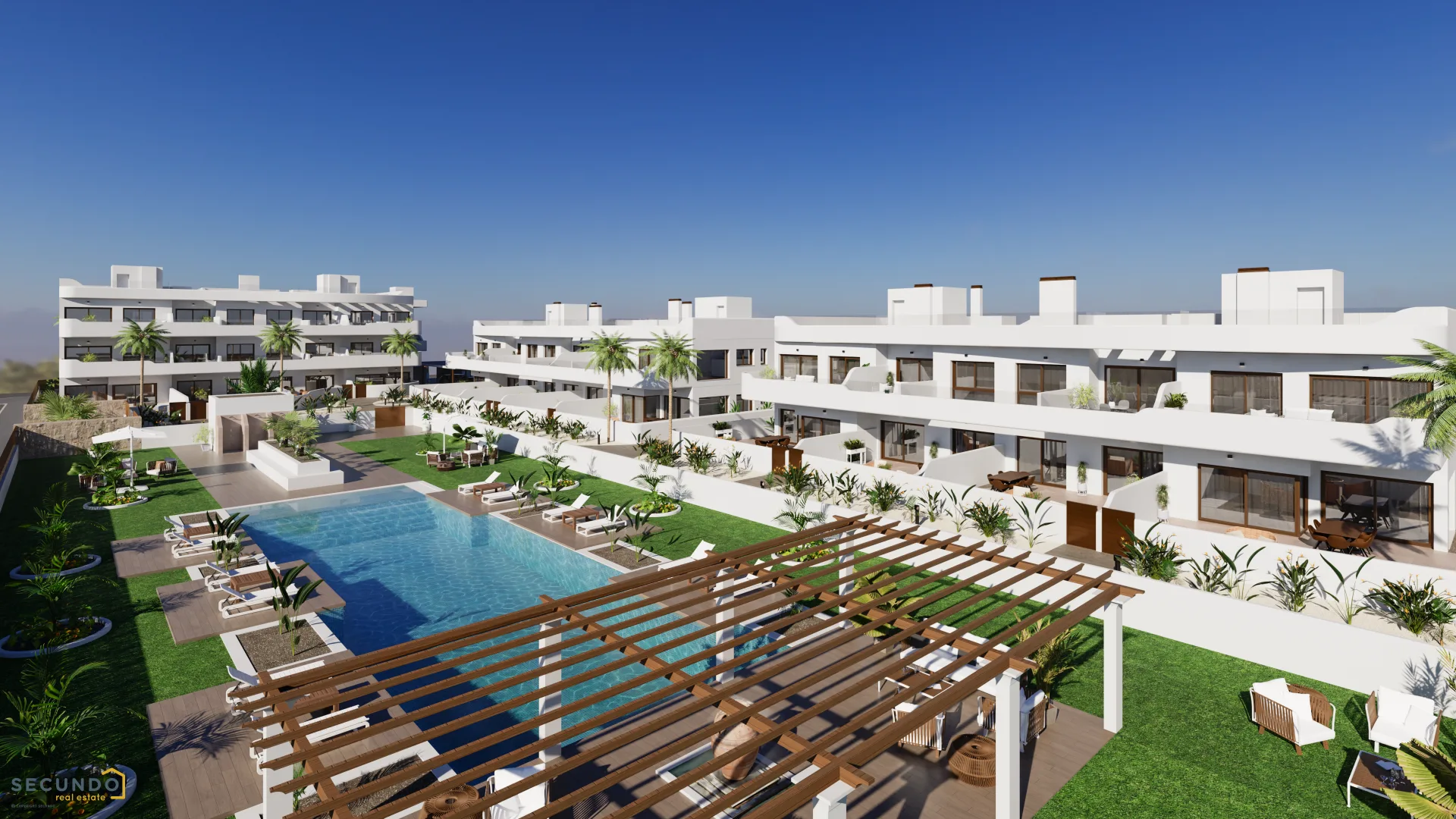 Los Alcazares: beaux appartements 2 chambres dans un golf prestigieux