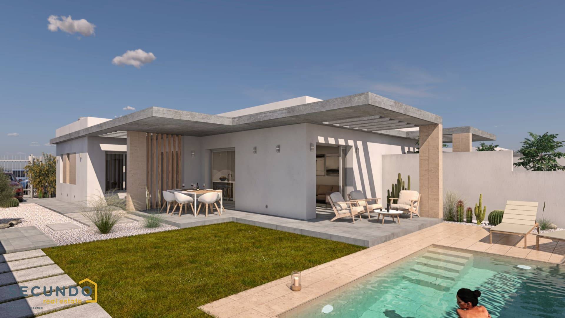 LAST UNITS! Santiago de la Ribera: beautiful 3 bedroom villas close to the sea