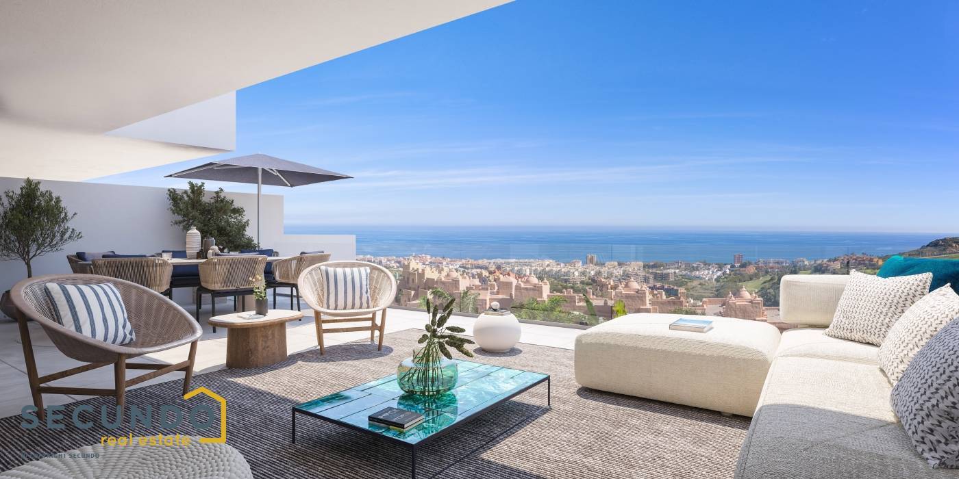 Manilva: superbes appartements 3 chambres avec vue sur mer