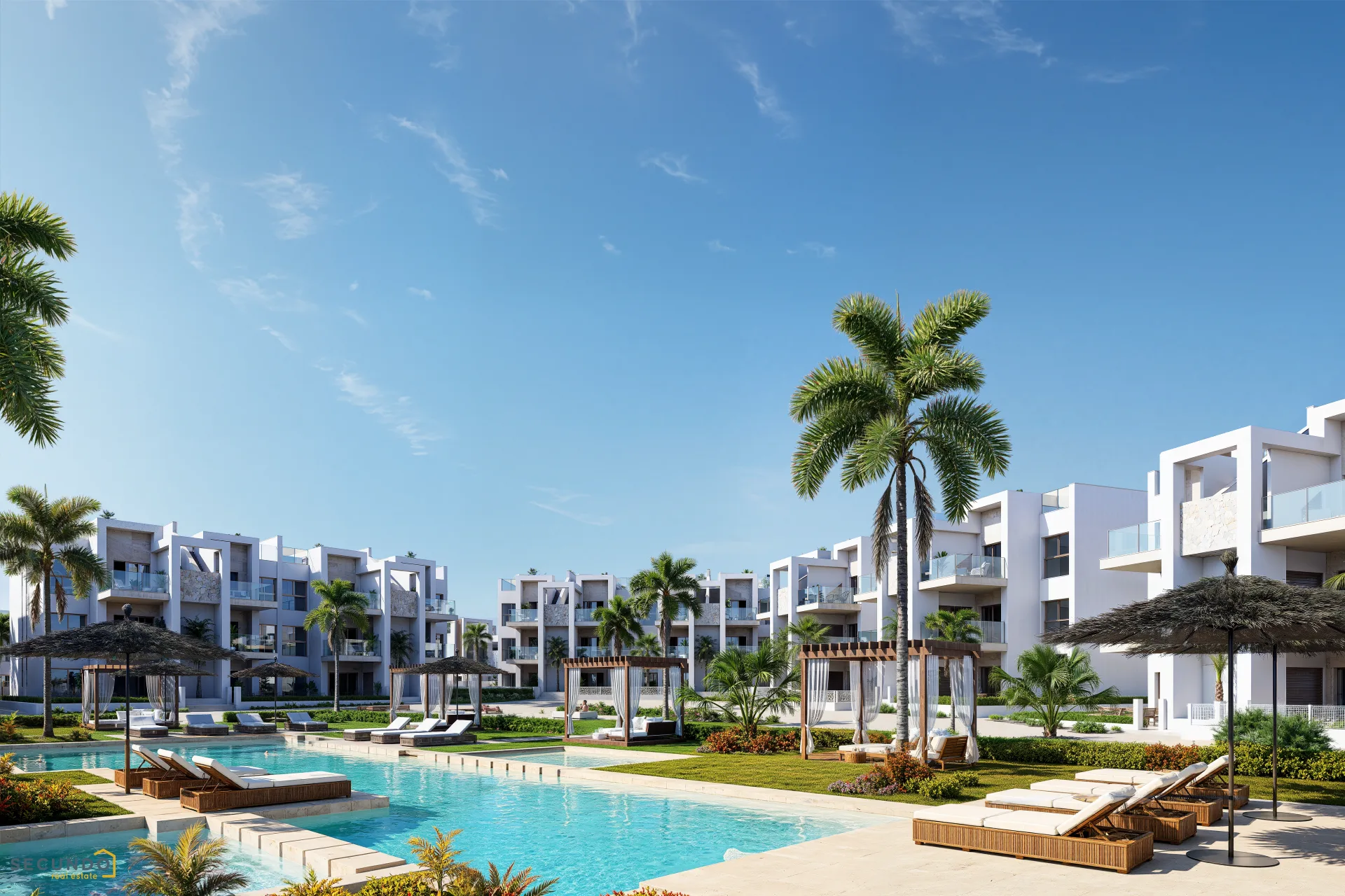 Los Alcazares: beaux appartements 2 chambres à 300m de la mer