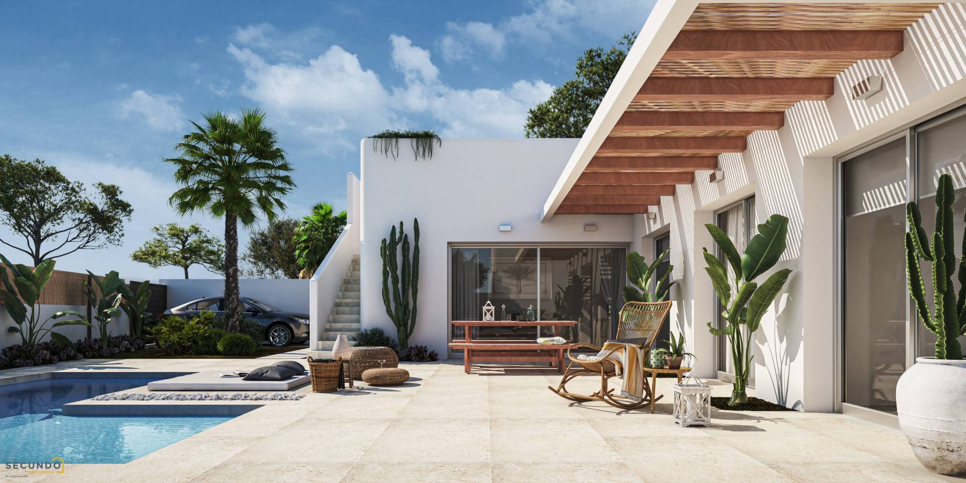 Los Montesinos: prachtige villa's met 3 slaapkamers in mediterrane stijl