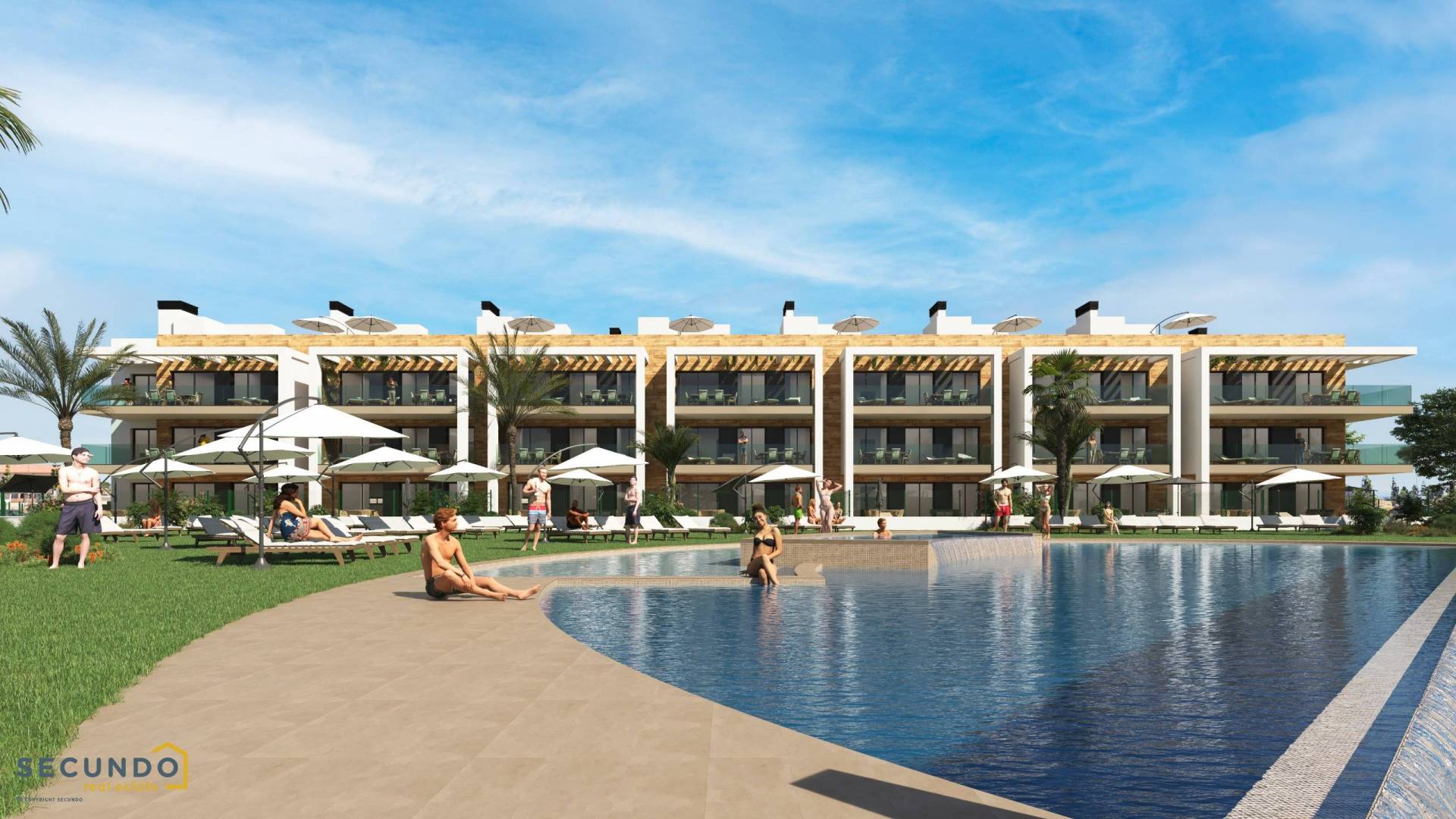 LAST UNITS! Beautiful 3 bedroom apartments on a golf course