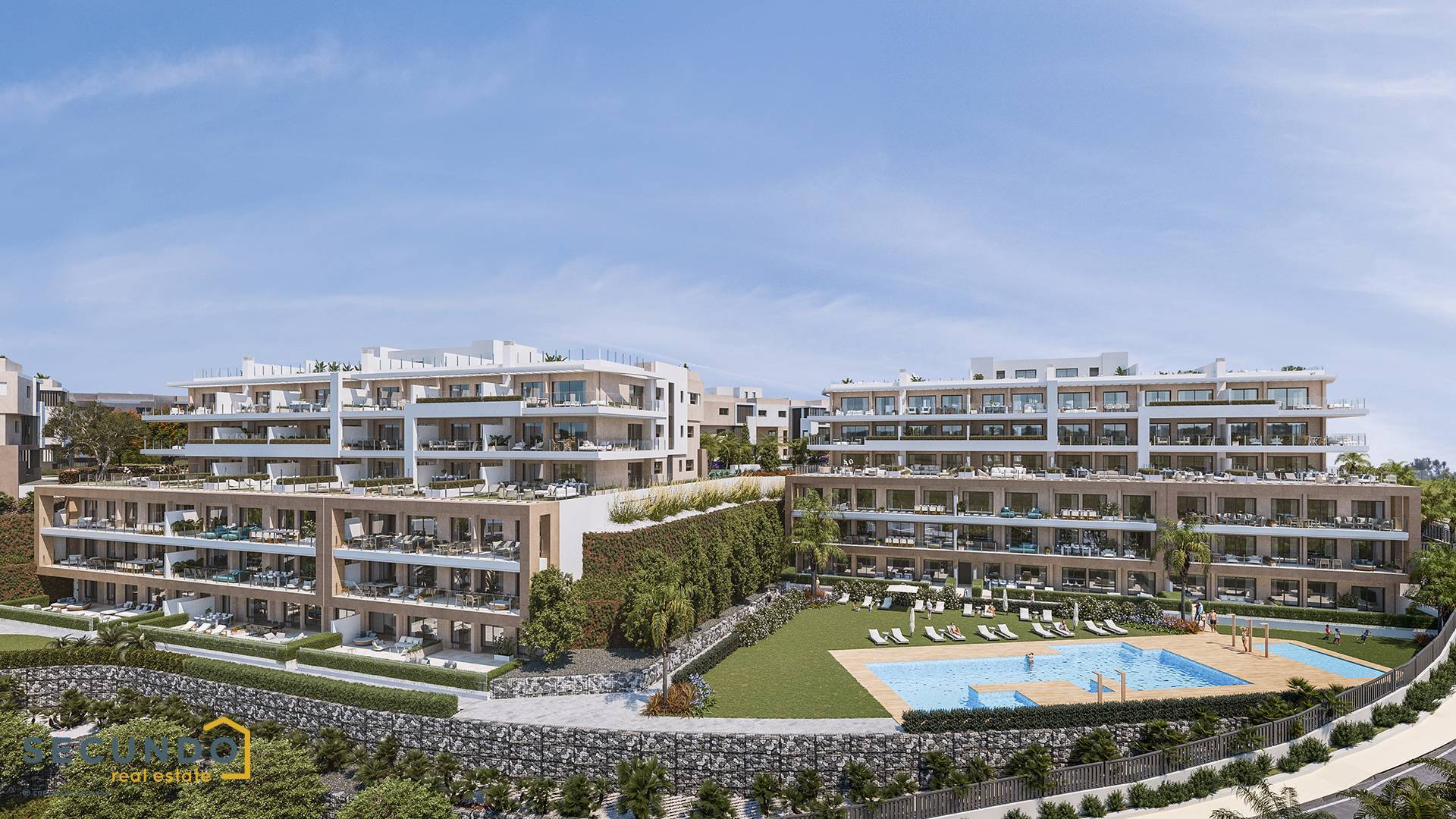 Estepona: magifiques appartements 2 chambres dans une résidence luxueuse
