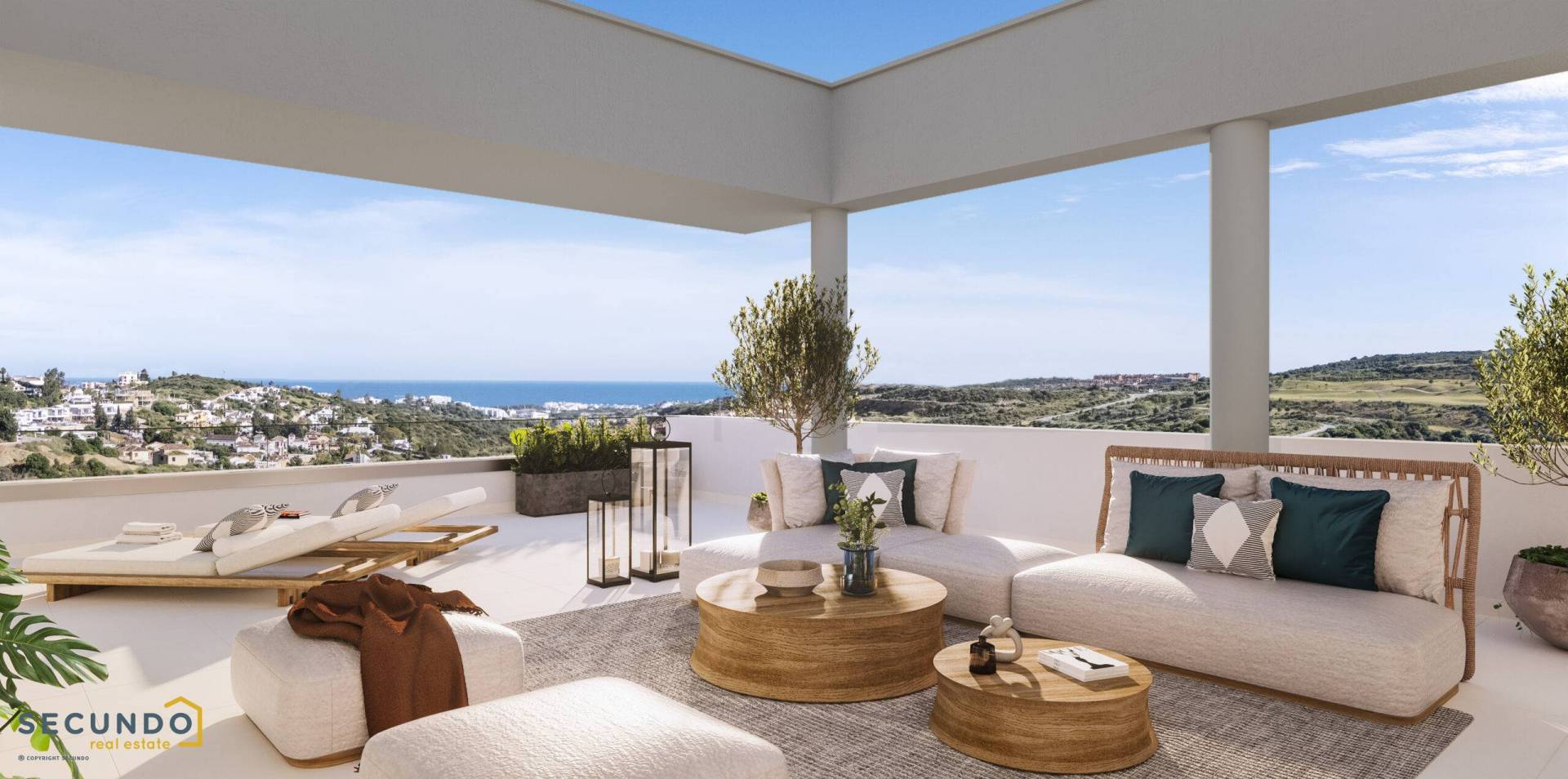 Estepona : superbes appartements 2 chambres sur le golf de Valle Romano