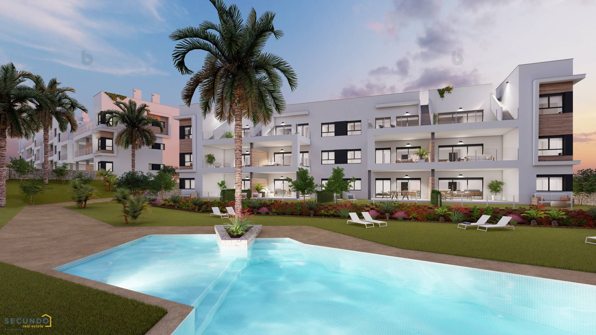 Pilar de la Horadada: magnifiques appartements dans un golf en 3 chambres