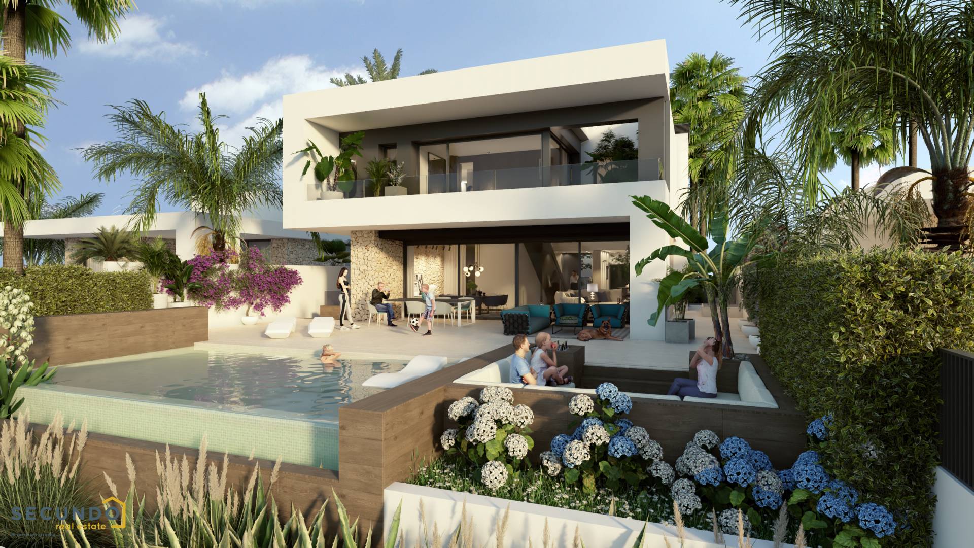 Algorfa: Luxueuses villas trois chambres en première ligne de golf