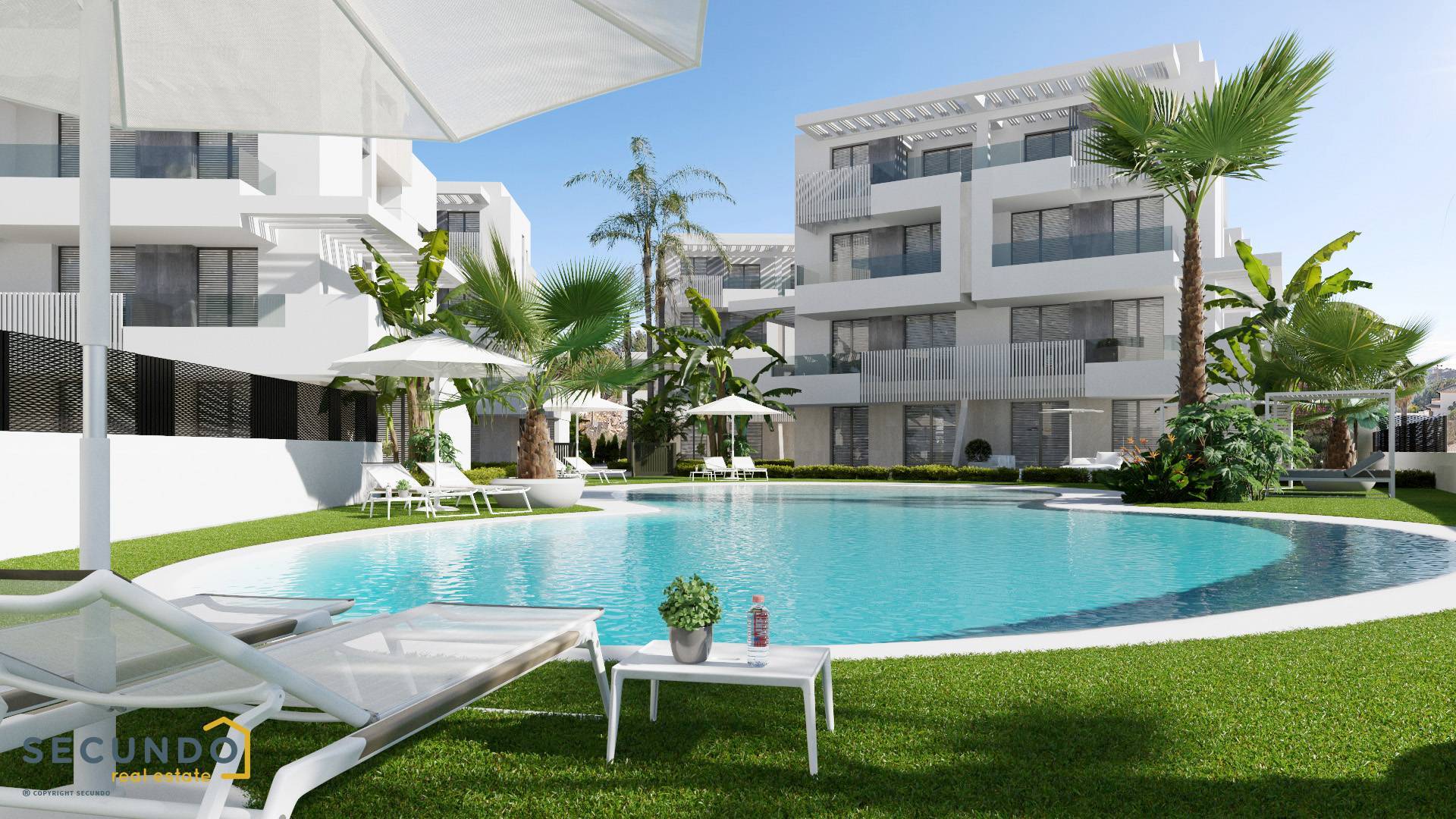 !!! Dernière unité !!! Torre Pacheco: superbes appartements 3 chambres dans un resort avec lagon artificiel